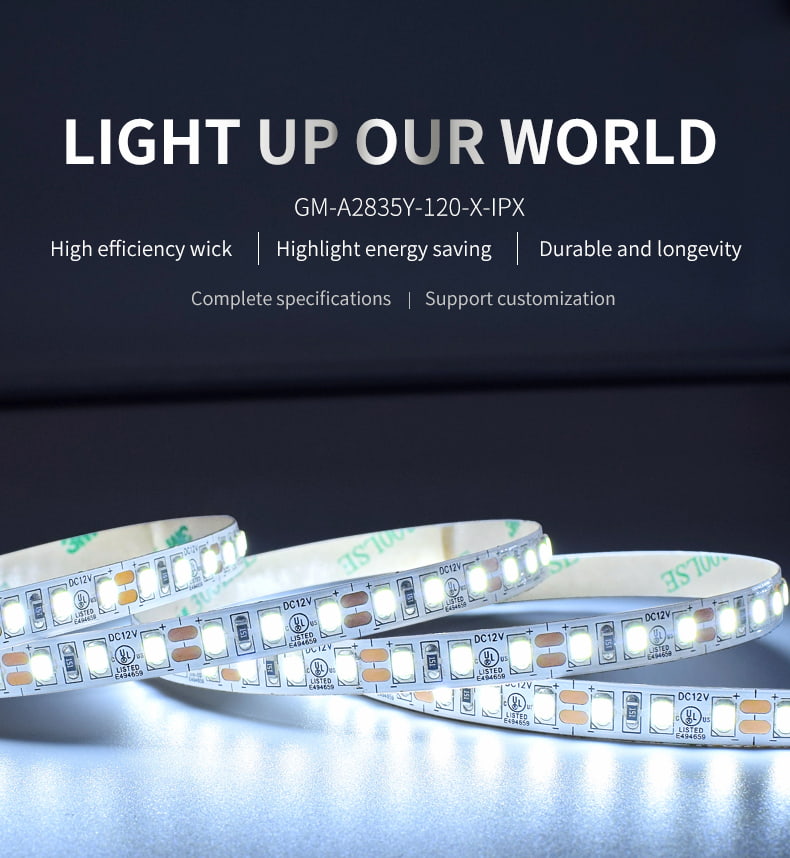 12/24V 120LEDs/m 2835 LED Strip Lights Single Color
