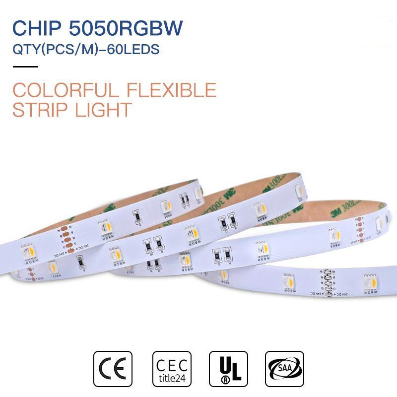 Custom Four Colors Flexible LED Strip Light 60 LEDs per Meter