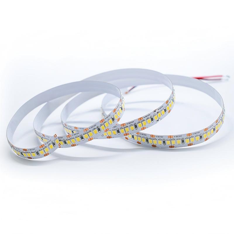 Flexible LED tape light showing multiple color options