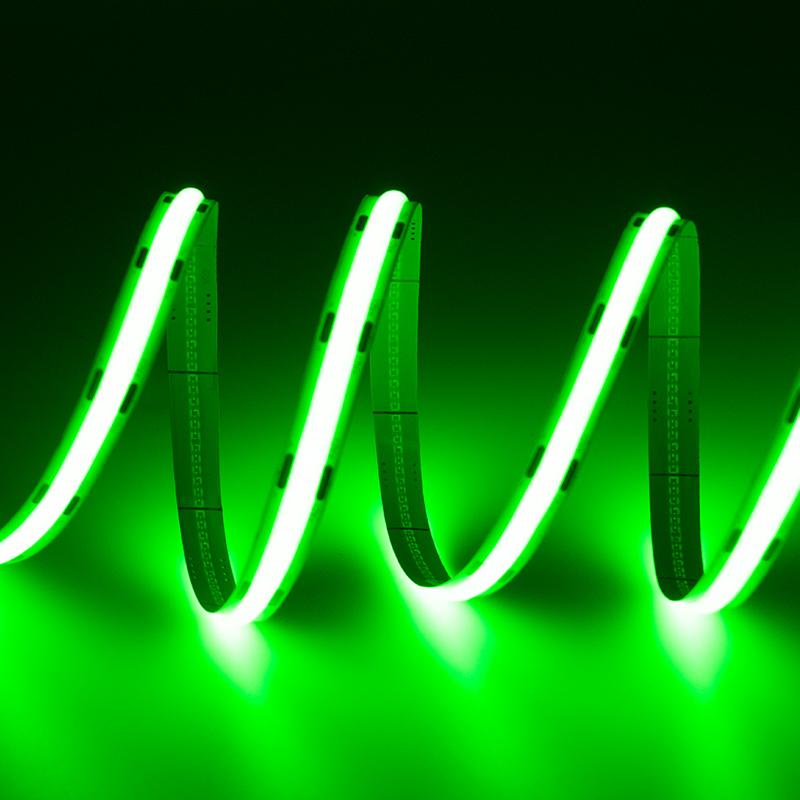 flexible COB LED tape green 12 volt